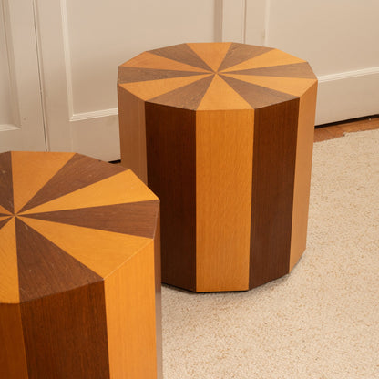 Pair of End Tables with Bevelled Edges End Tables