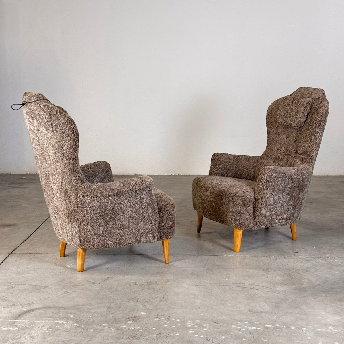 Pair of "Farmor" Armchairs by Carl Malmsten for O.H. Sjögren, 1950s Armchairs