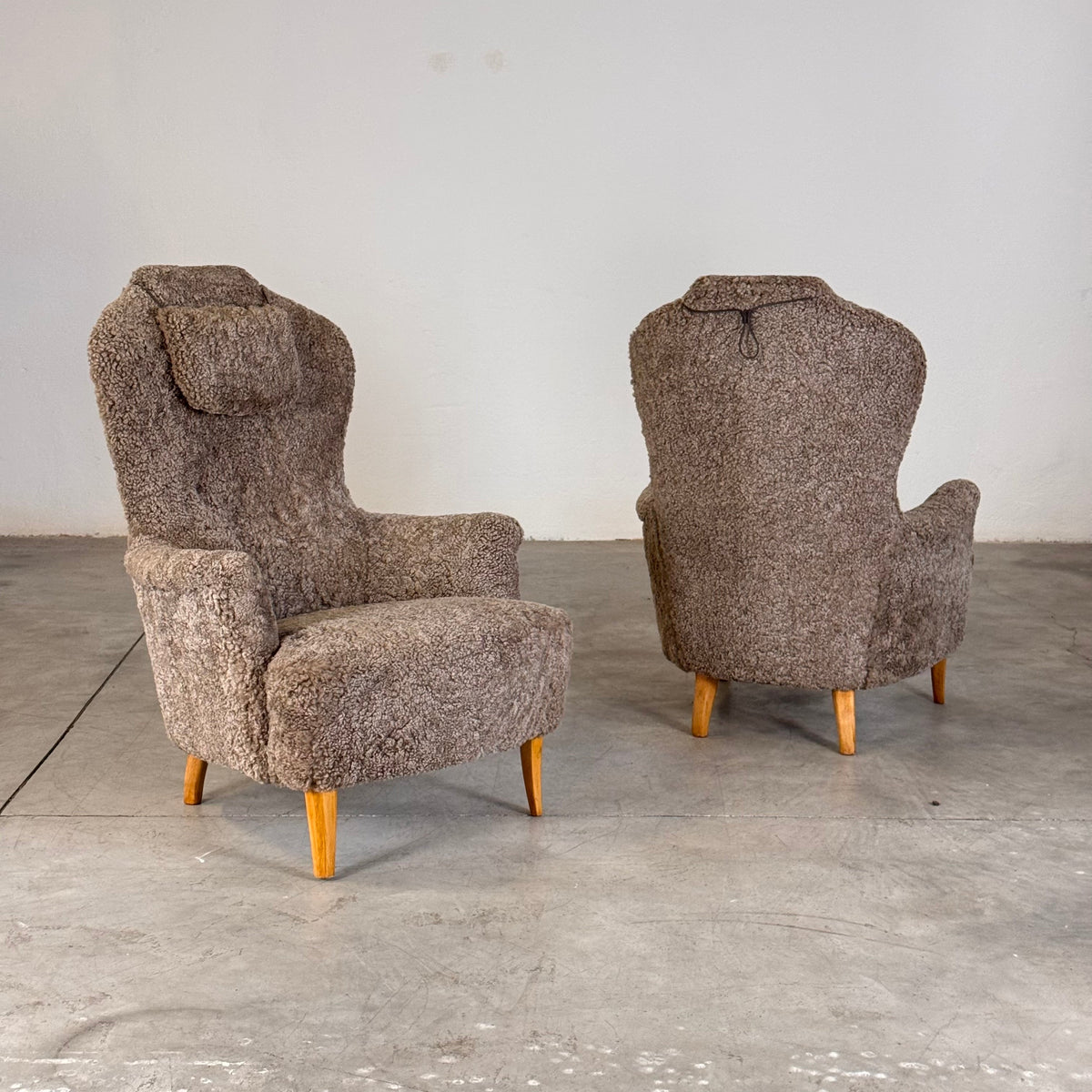 Pair of "Farmor" Armchairs by Carl Malmsten for O.H. Sjögren, 1950s Armchairs