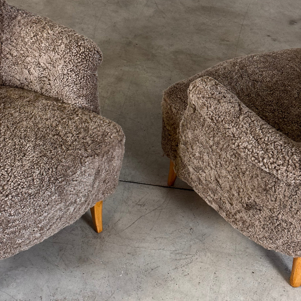 Pair of "Farmor" Armchairs by Carl Malmsten for O.H. Sjögren, 1950s Armchairs