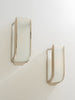 Pair of French Art Deco Modernist Nickel Steel Opaline Wall Lights 1930 Sconces