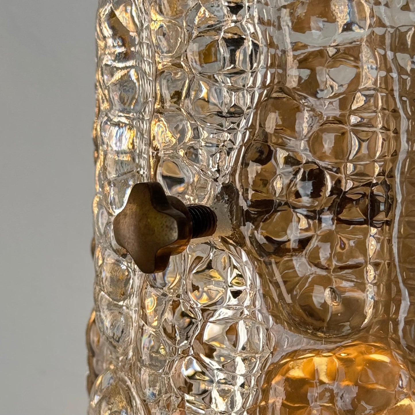 Pair of Glass and Brass Wall Lights by Carl Fagerlund for Orrefors, 1970s Sconces