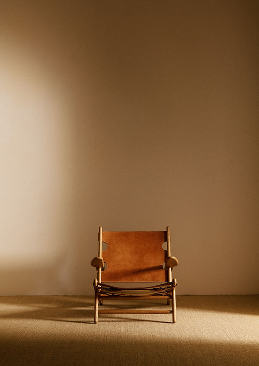 Pair of "Hunting" Armchairs Ed. Fredericia Stolefabrik, Denmark, circa 1950 Chairs