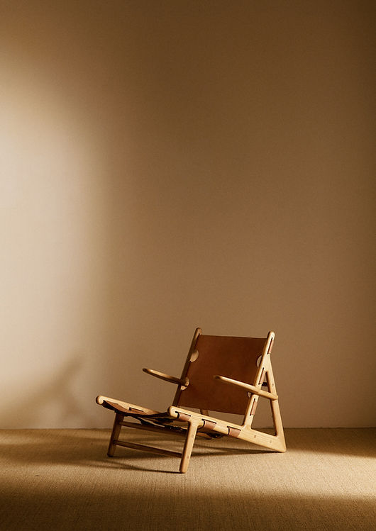 Pair of "Hunting" Armchairs Ed. Fredericia Stolefabrik, Denmark, circa 1950 Chairs