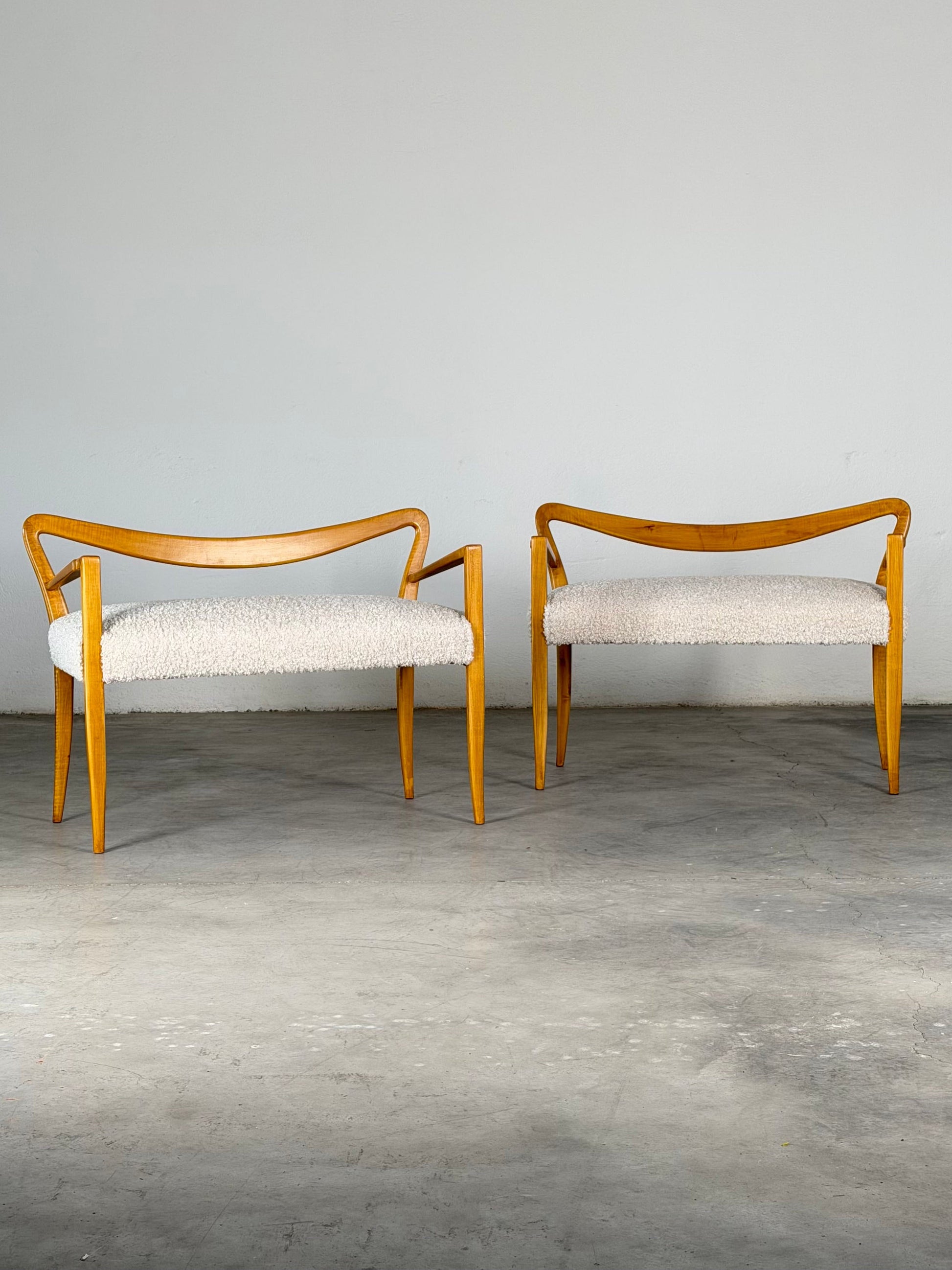 Pair of Italian Benches Attributed to Guglielmo Ulrich, 1940s Benches
