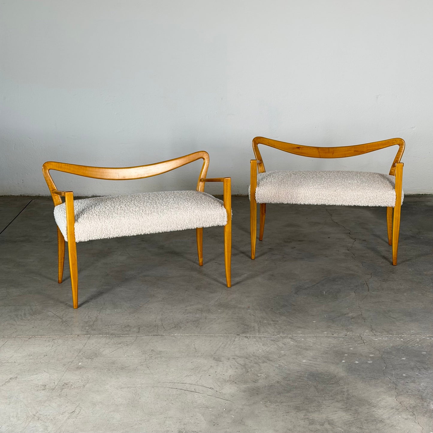 Pair of Italian Benches Attributed to Guglielmo Ulrich, 1940s Benches