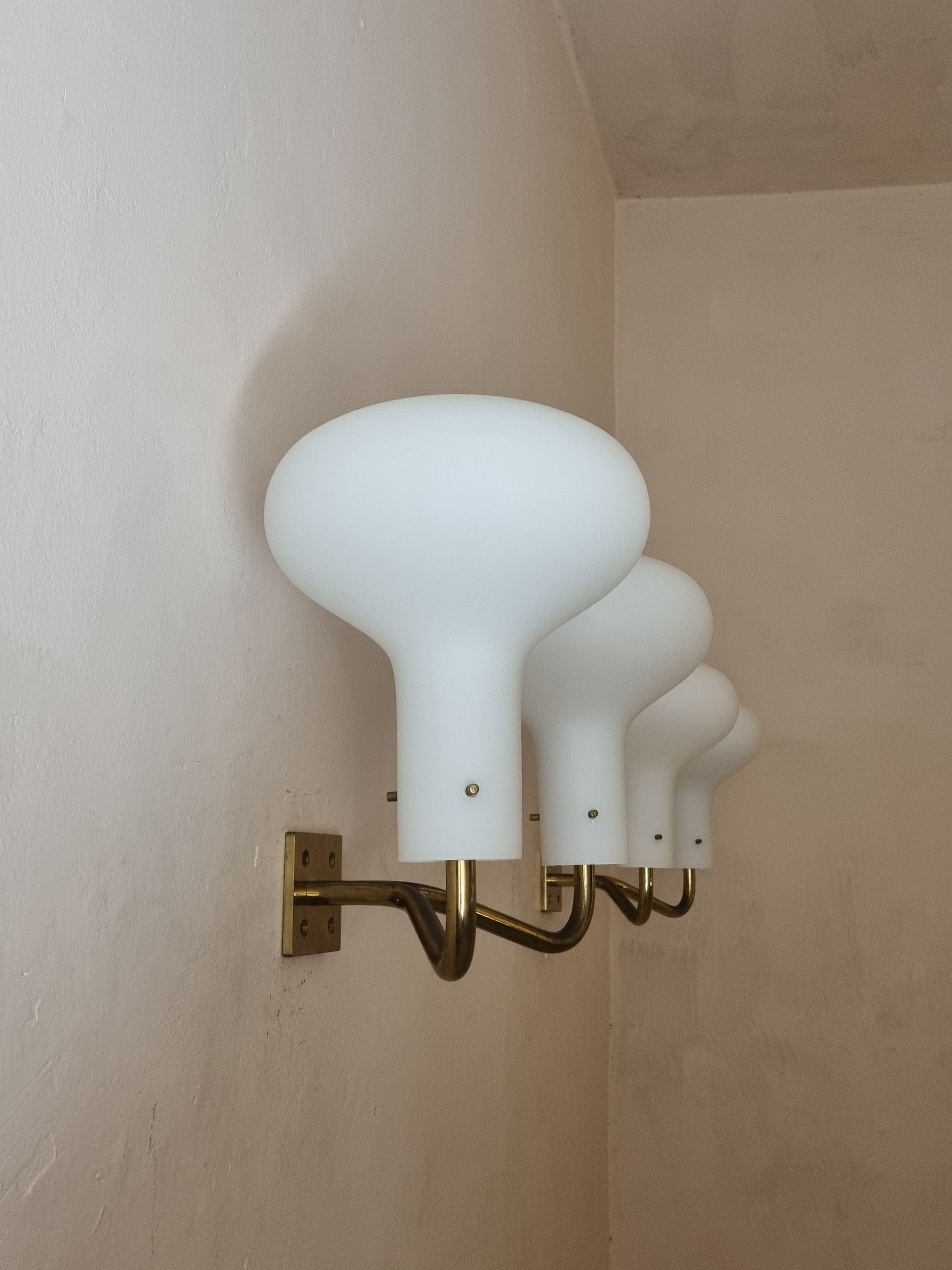 Pair of LP 12A Wall Sconces Designed by Ignazio Gardella for Azucena Sconces