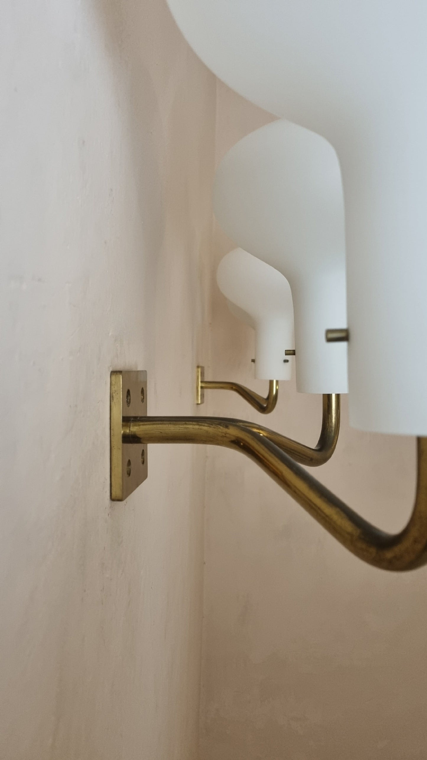Pair of LP 12A Wall Sconces Designed by Ignazio Gardella for Azucena Sconces