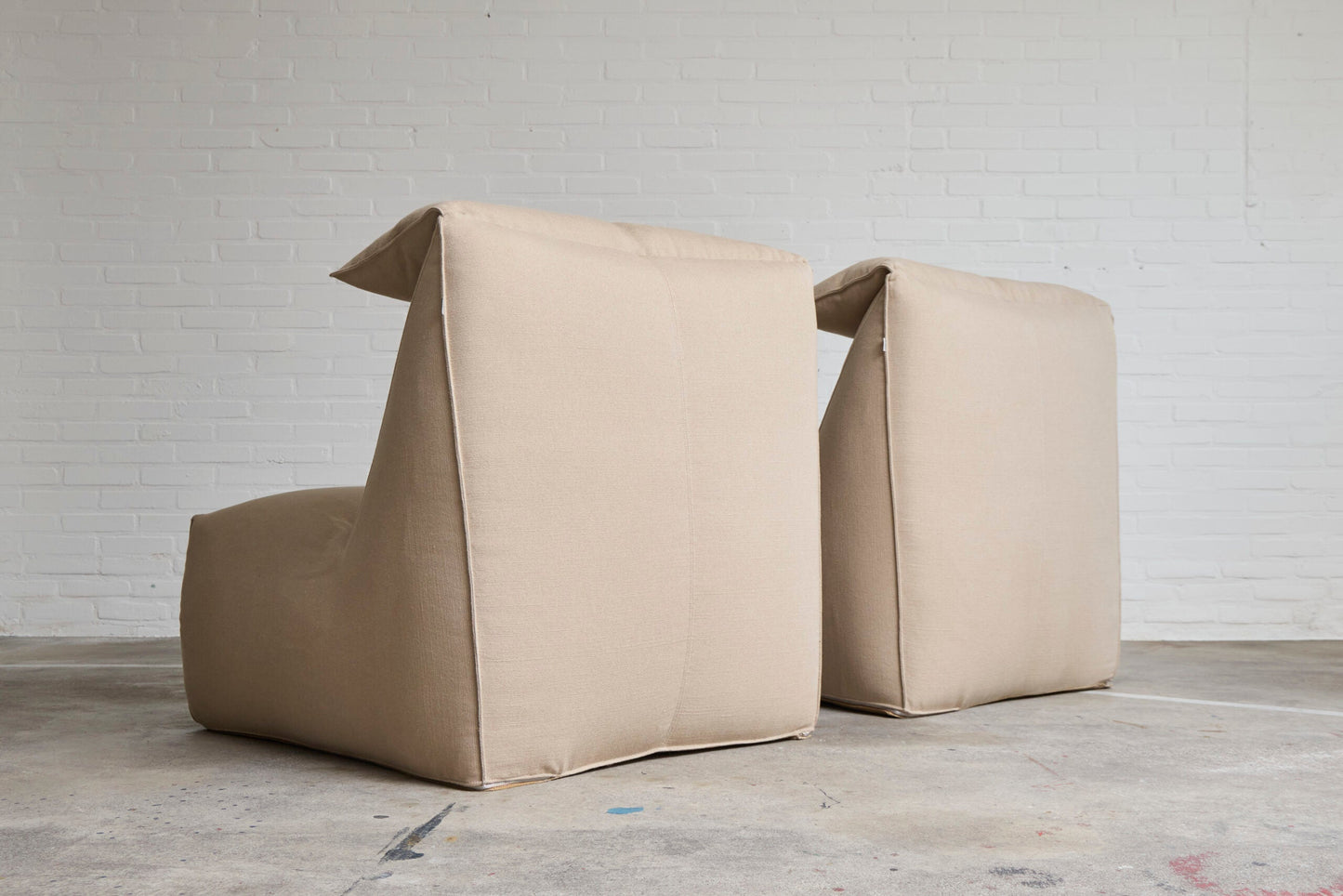 Pair of 'Le Bambole' Lounge Chairs by Mario Bellini for B&B Italia Chairs