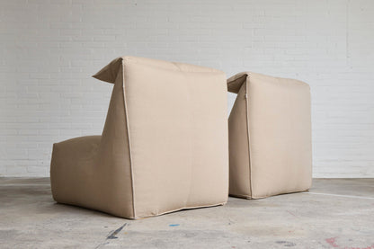 Pair of 'Le Bambole' Lounge Chairs by Mario Bellini for B&B Italia Chairs