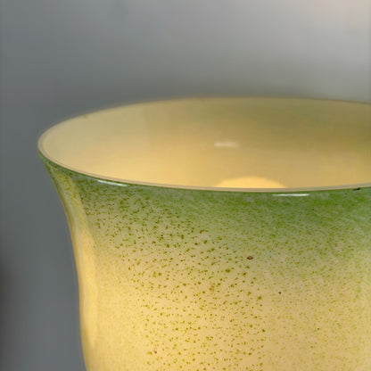 Pair of Murano Glass Wall Sconces by Tomaso Buzzi for Venini, Green & Gold, 1940s Sconces