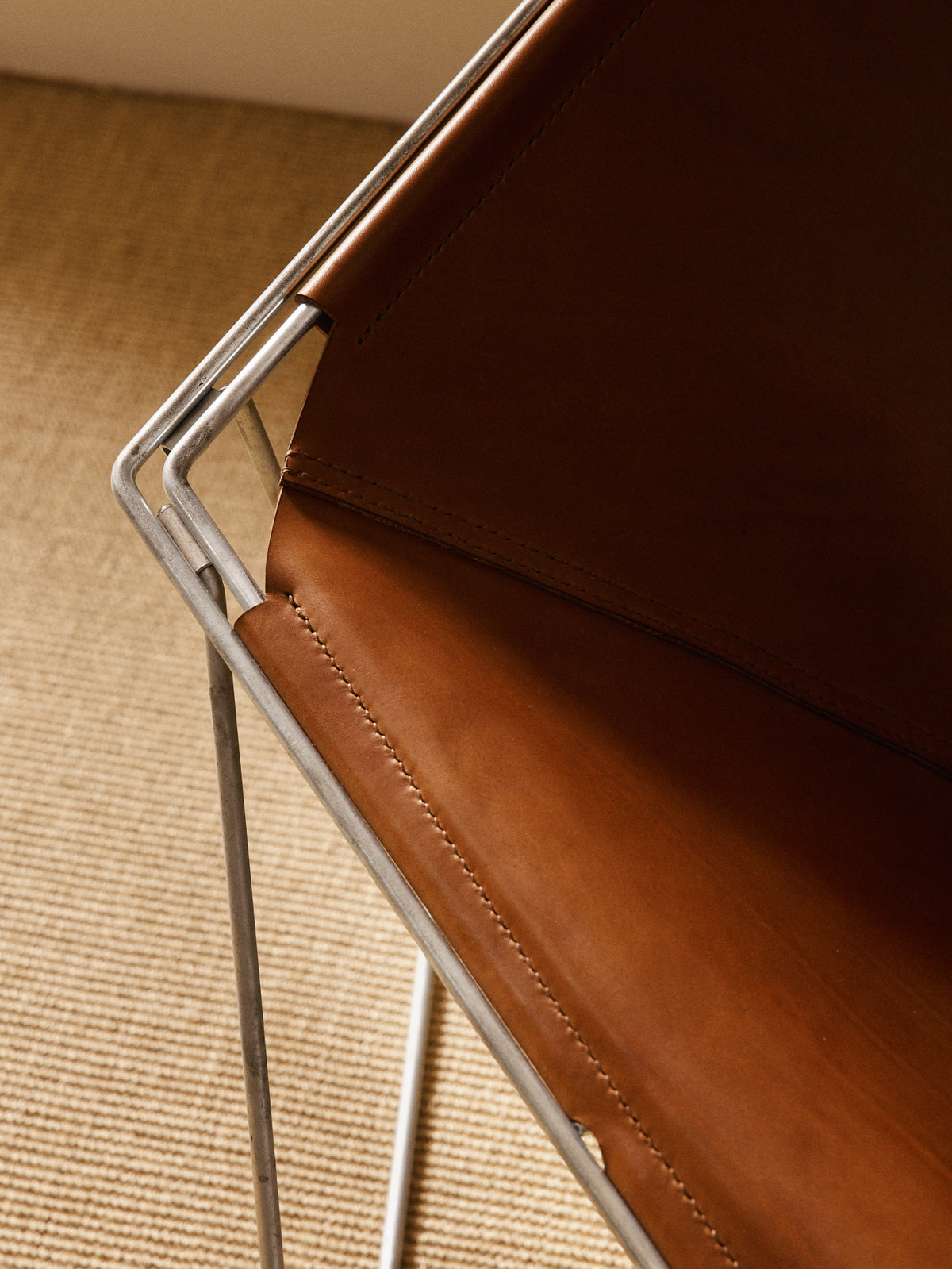 Pair of Jean-Paul Barray & Kim Moltzer 1960 Penta Chairs, Leather and Steel Chairs
