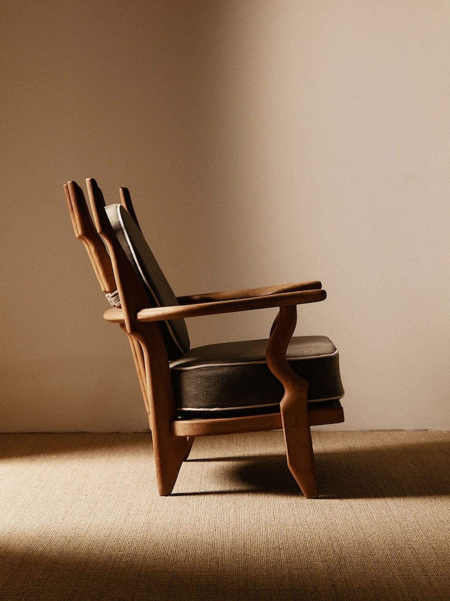 Pair of Petit Repos Armchairs by Guillerme Chambron, France, Circa 1950 Chairs