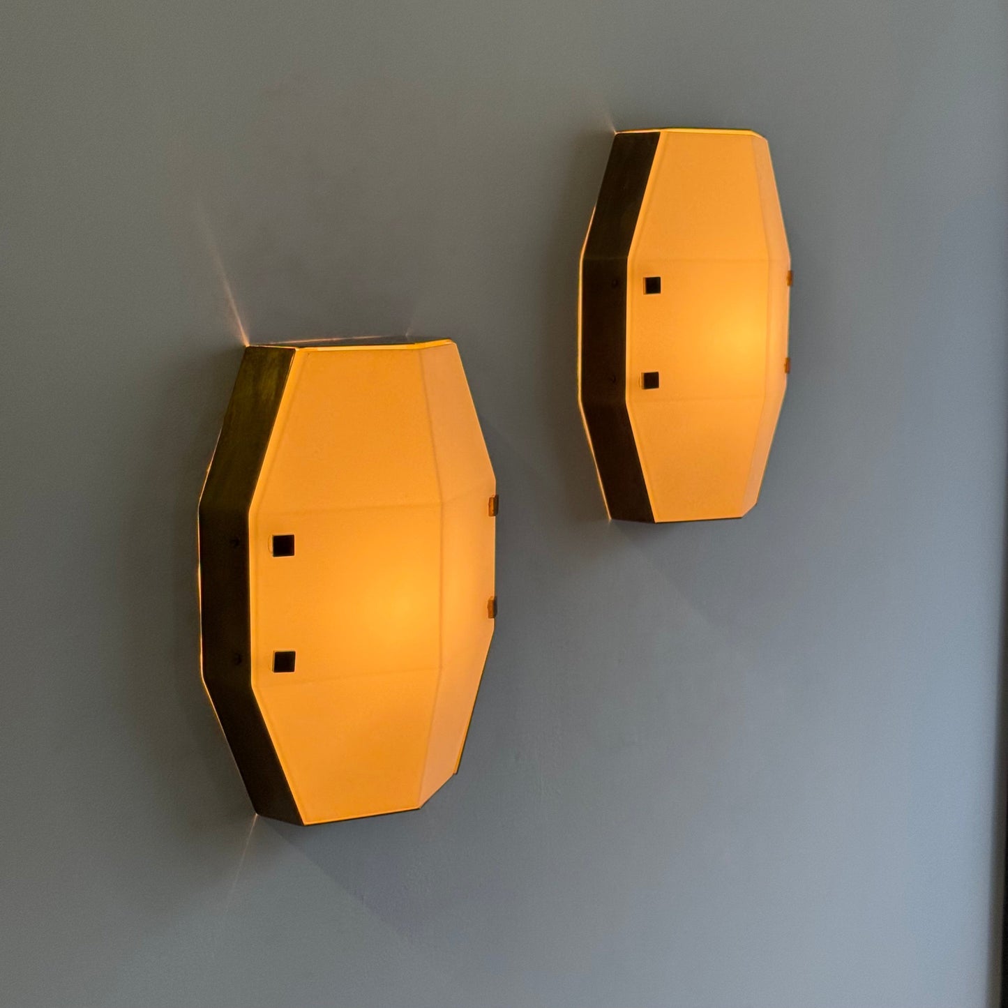 Pair of Rare Wall Sconces Mod. 12898 by Elio Monesi for Arredoluce, 1961 Sconces