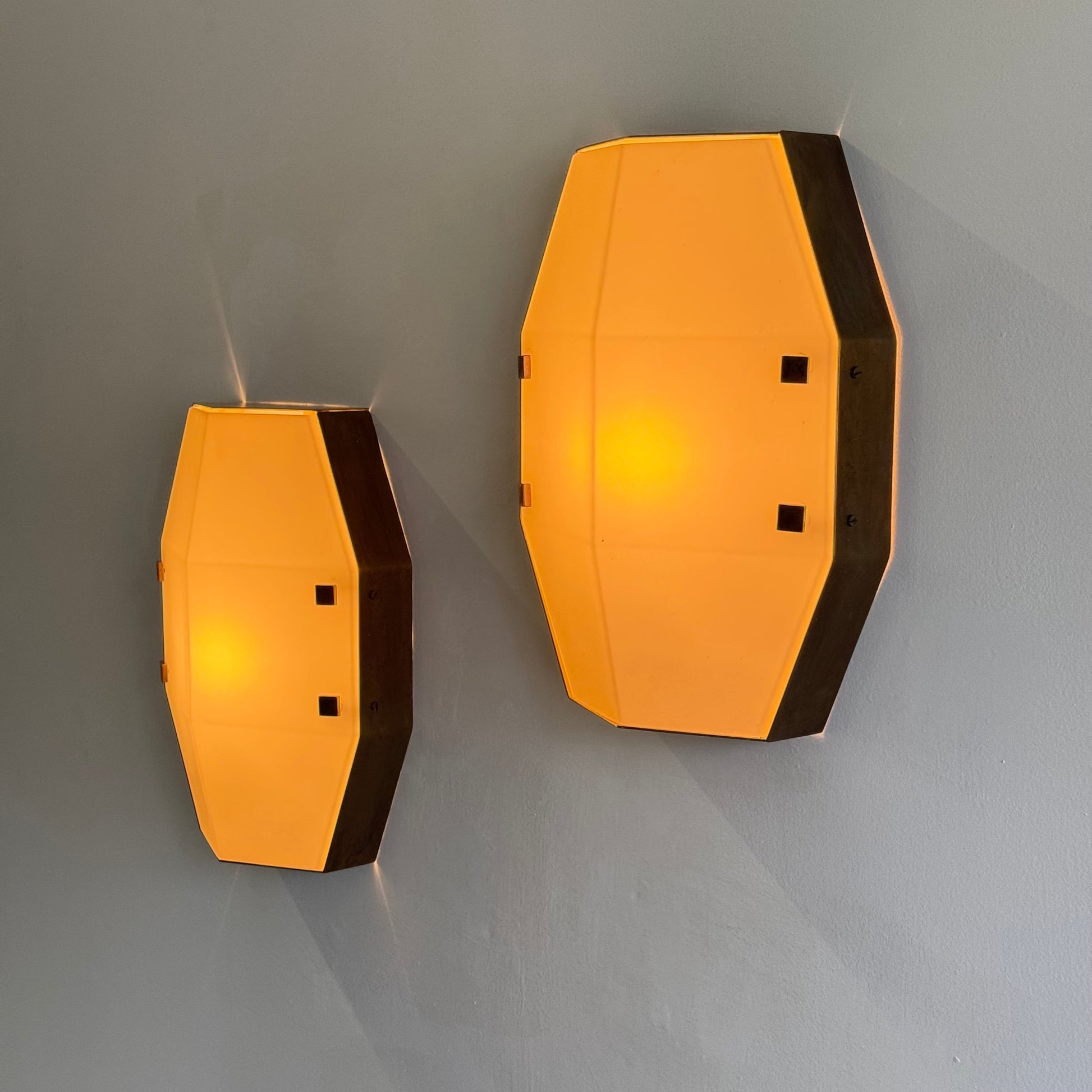 Pair of Rare Wall Sconces Mod. 12898 by Elio Monesi for Arredoluce, 1961 Sconces
