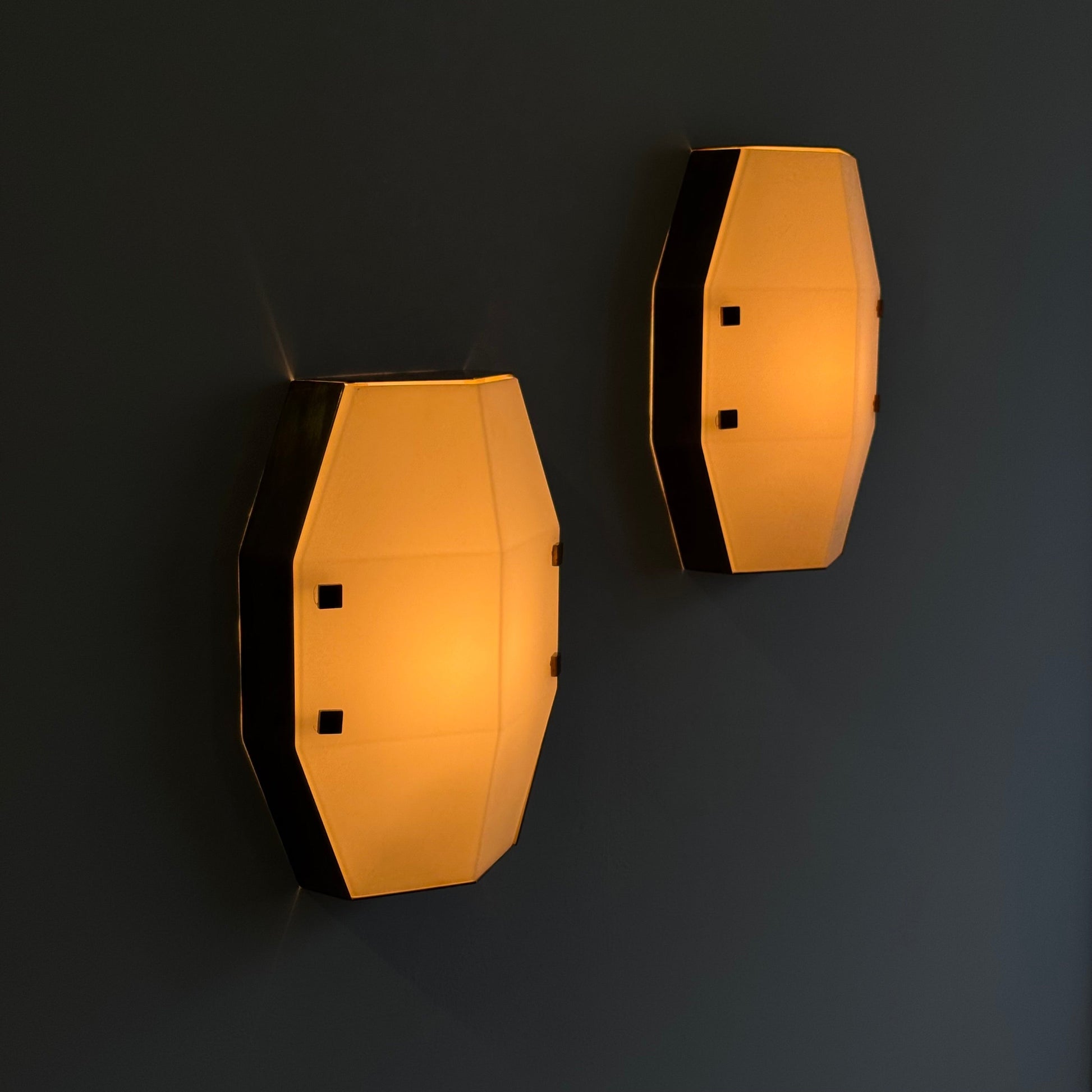 Pair of Rare Wall Sconces Mod. 12898 by Elio Monesi for Arredoluce, 1961 Sconces
