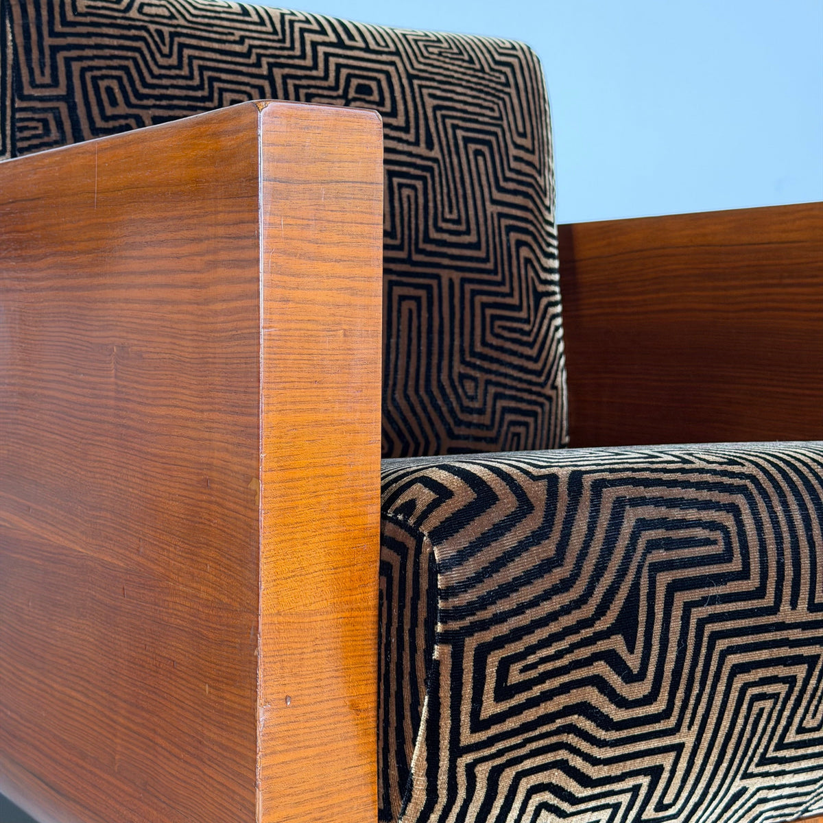 Pair of Rationalist Club Armchairs by Giuseppe Pagano, Reimagined by FORME, 1930s Armchairs