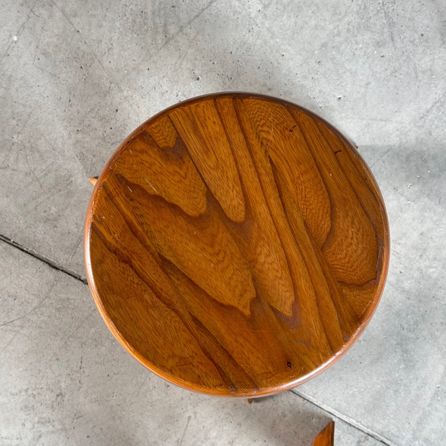 Pair of S13 Stools in Solid Elm by Pierre Chapo, France, 1970s Stools