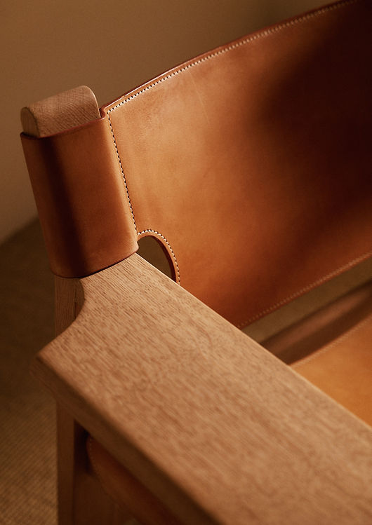 Pair of "Spanish" Armchairs by Borge Mogensen, Denmark, circa 1960 Chairs