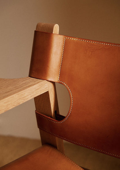 Pair of "Spanish" Armchairs by Borge Mogensen, Denmark, circa 1960 Chairs