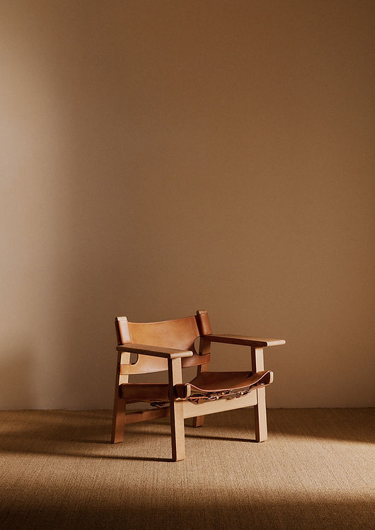 Pair of "Spanish" Armchairs by Borge Mogensen, Denmark, circa 1960 Chairs