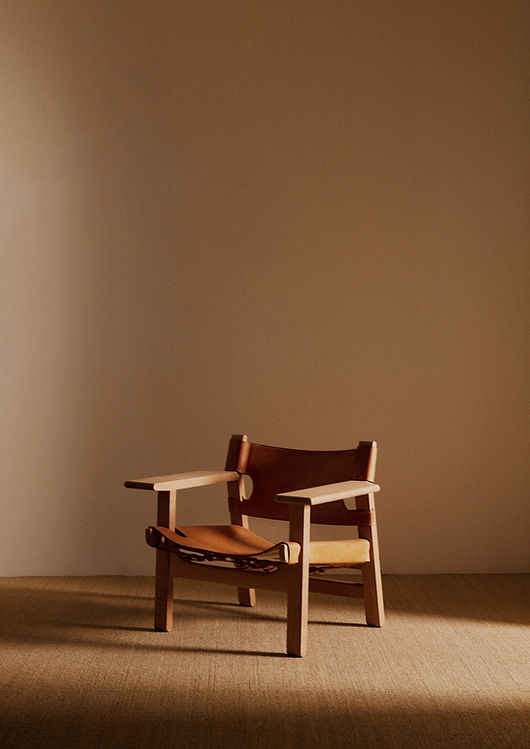 Pair of "Spanish" Armchairs by Borge Mogensen, Denmark, circa 1960 Chairs