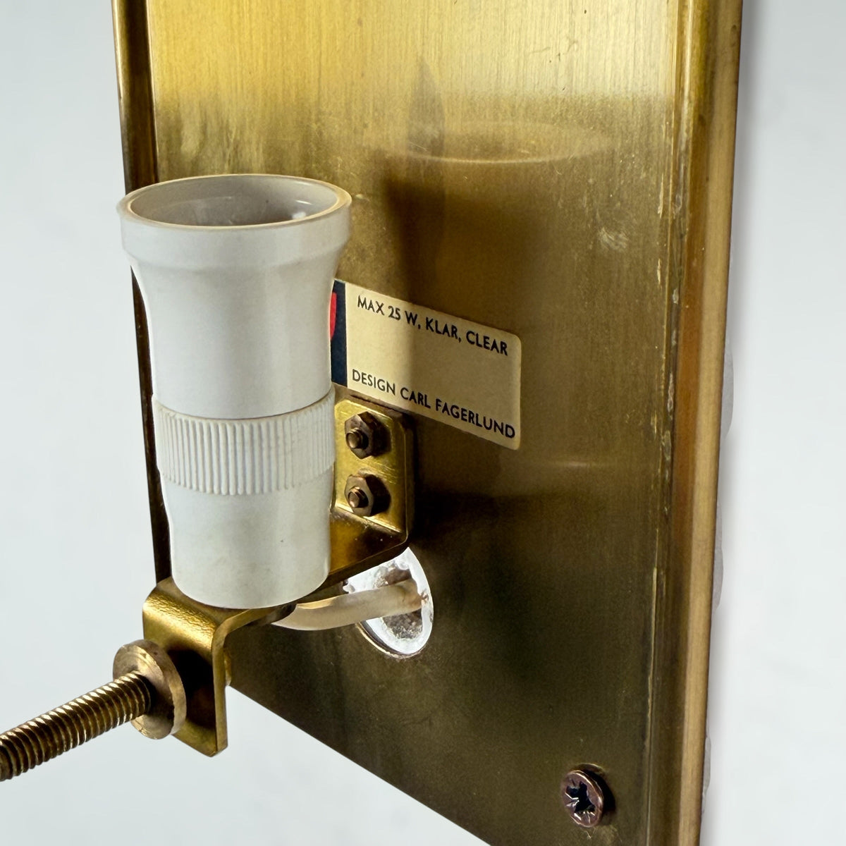 Pair of Textured Glass Wall Lights by Carl Fagerlund for Orrefors, 1970s Sconces