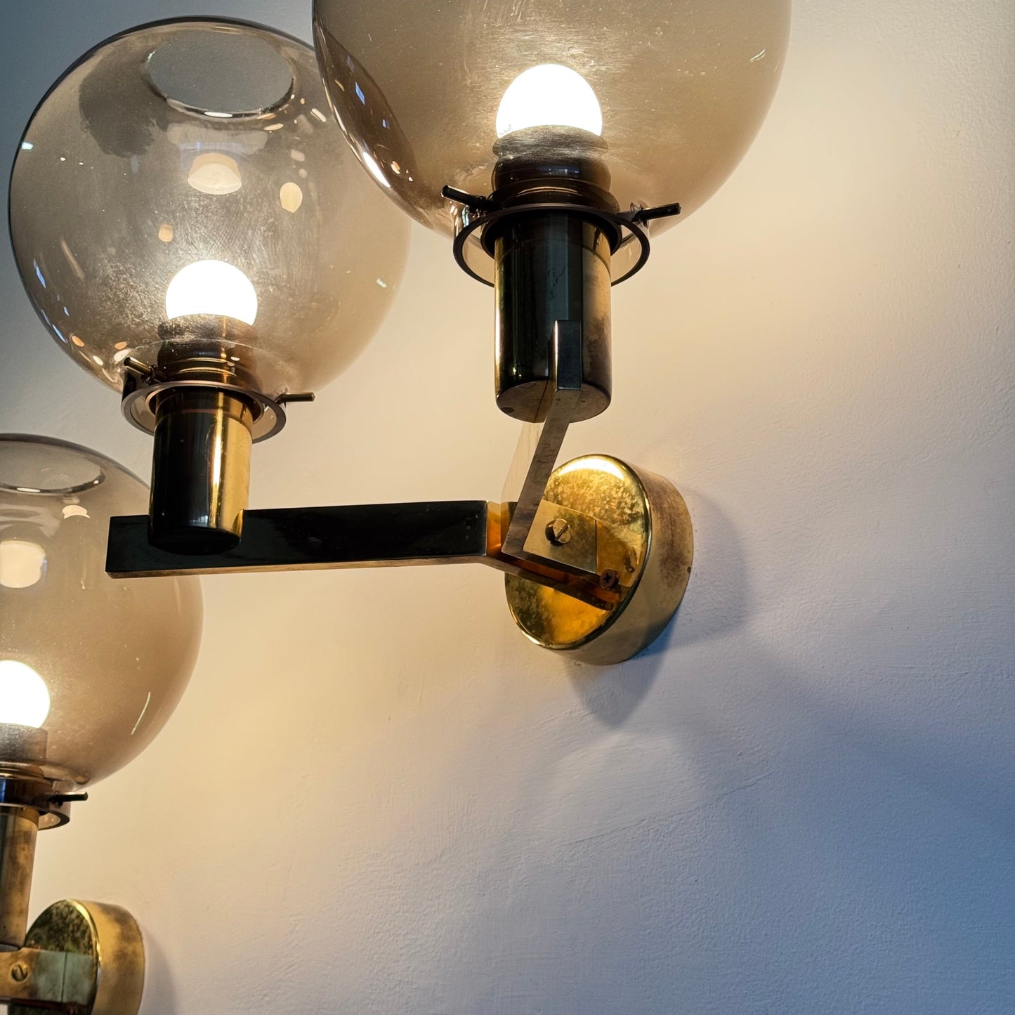 Pair of Two-Light V-149/2 Wall Sconces by Hans-Agne Jakobsson for AB Markaryd Sconces