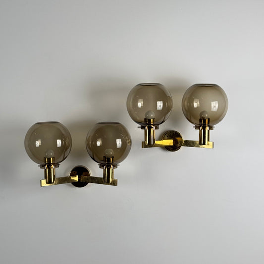 Pair of Two-Light V-149/2 Wall Sconces by Hans-Agne Jakobsson for AB Markaryd Sconces