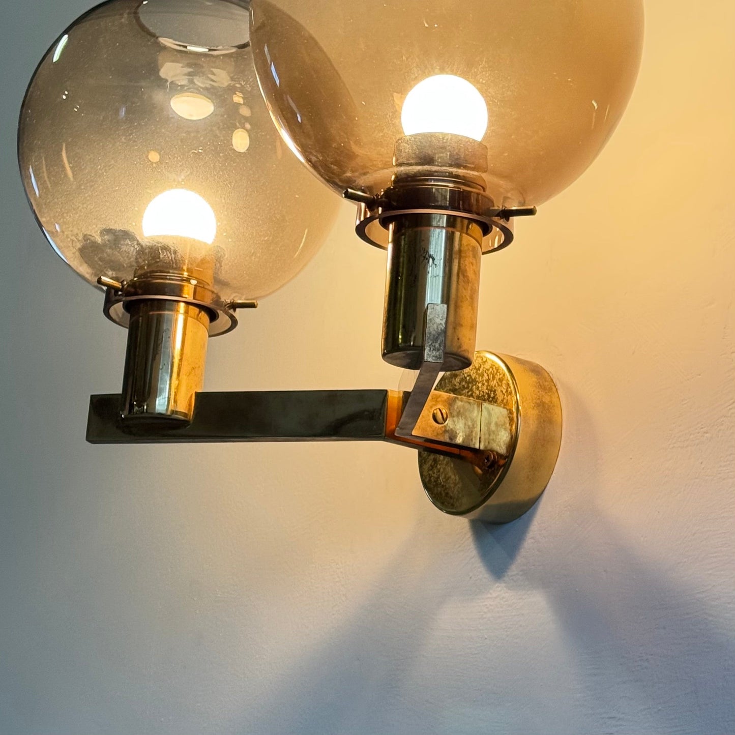 Pair of Two-Light V-149/2 Wall Sconces by Hans-Agne Jakobsson for AB Markaryd Sconces