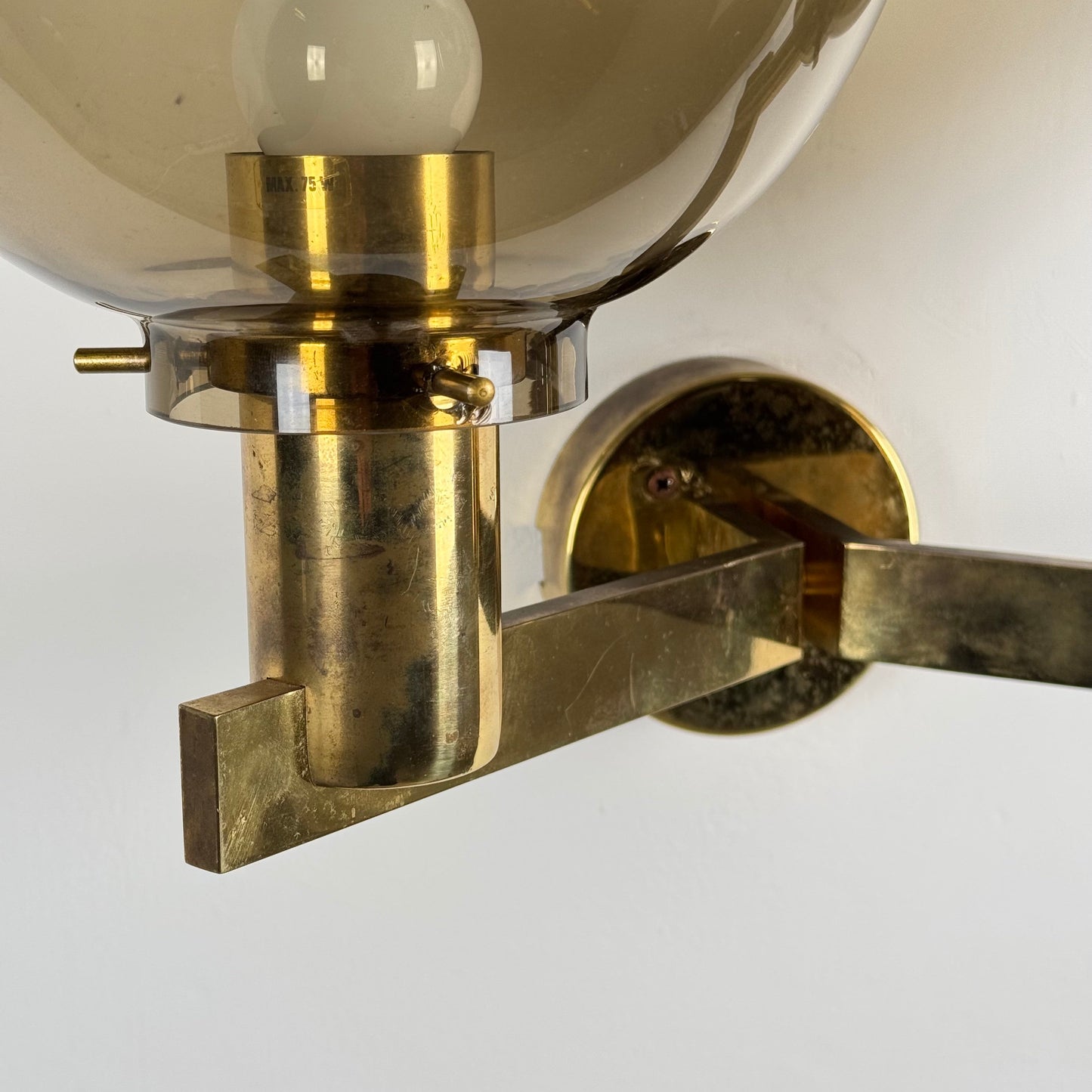 Pair of Two-Light V-149/2 Wall Sconces by Hans-Agne Jakobsson for AB Markaryd Sconces