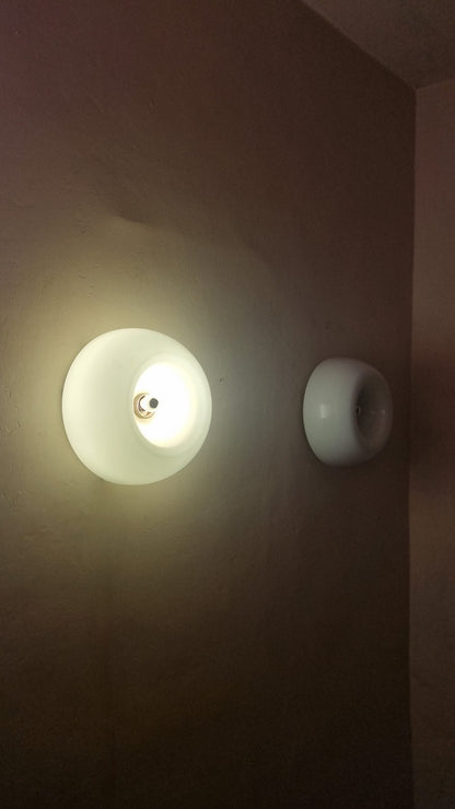 Pair of Velella Wall/Ceiling Lamps by Achille and Pier Giacomo Castiglioni for Flos, 1967 Sconces