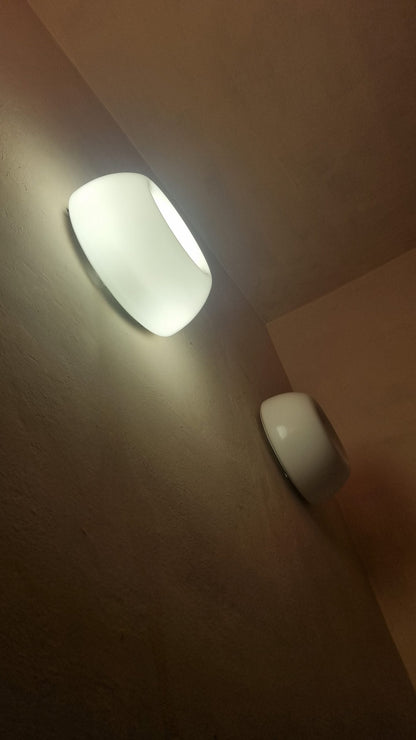 Pair of Velella Wall/Ceiling Lamps by Achille and Pier Giacomo Castiglioni for Flos, 1967 Sconces