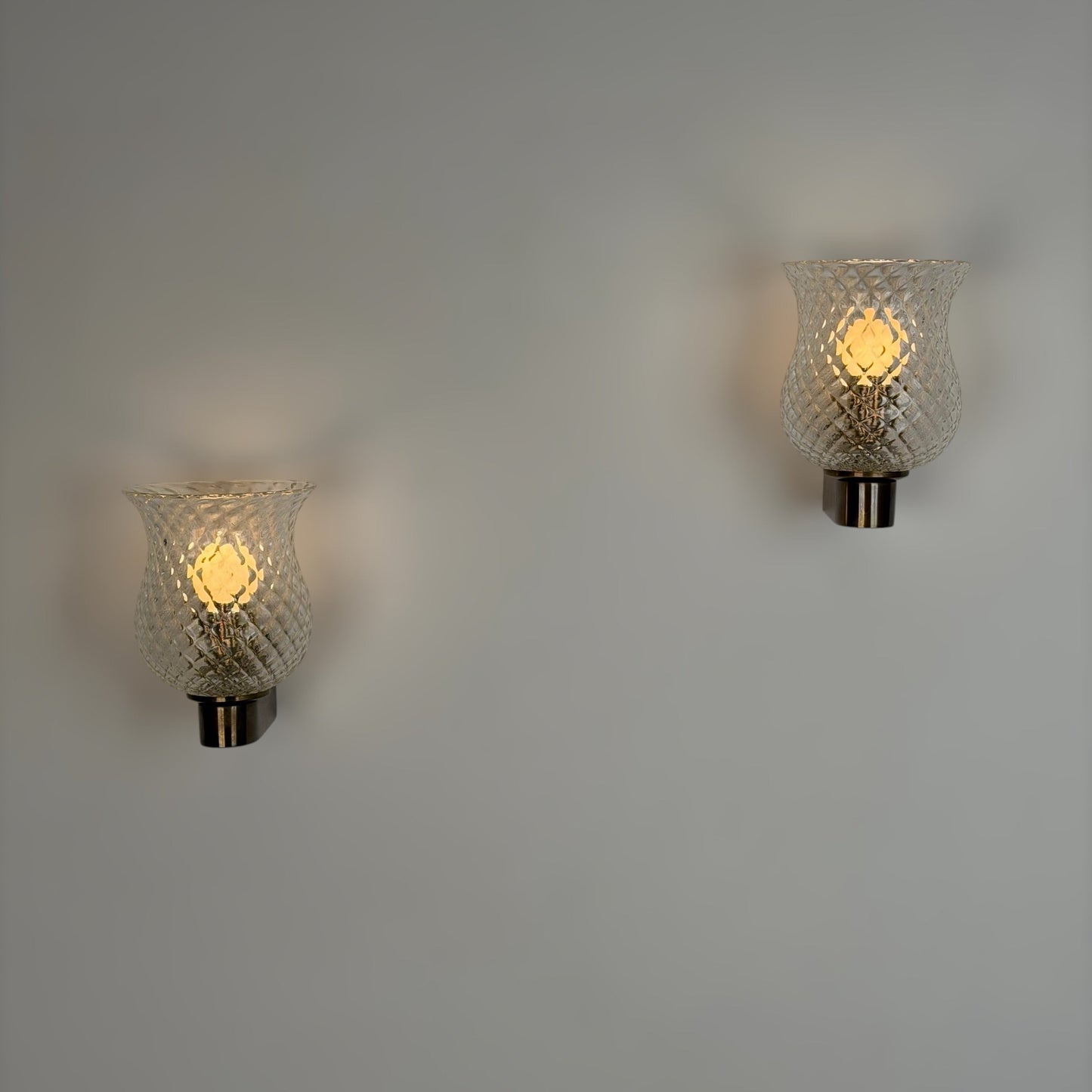 Pair of Wall Lights by Archimede Seguso for Seguso Vetri d'Arte, 1940s Sconces