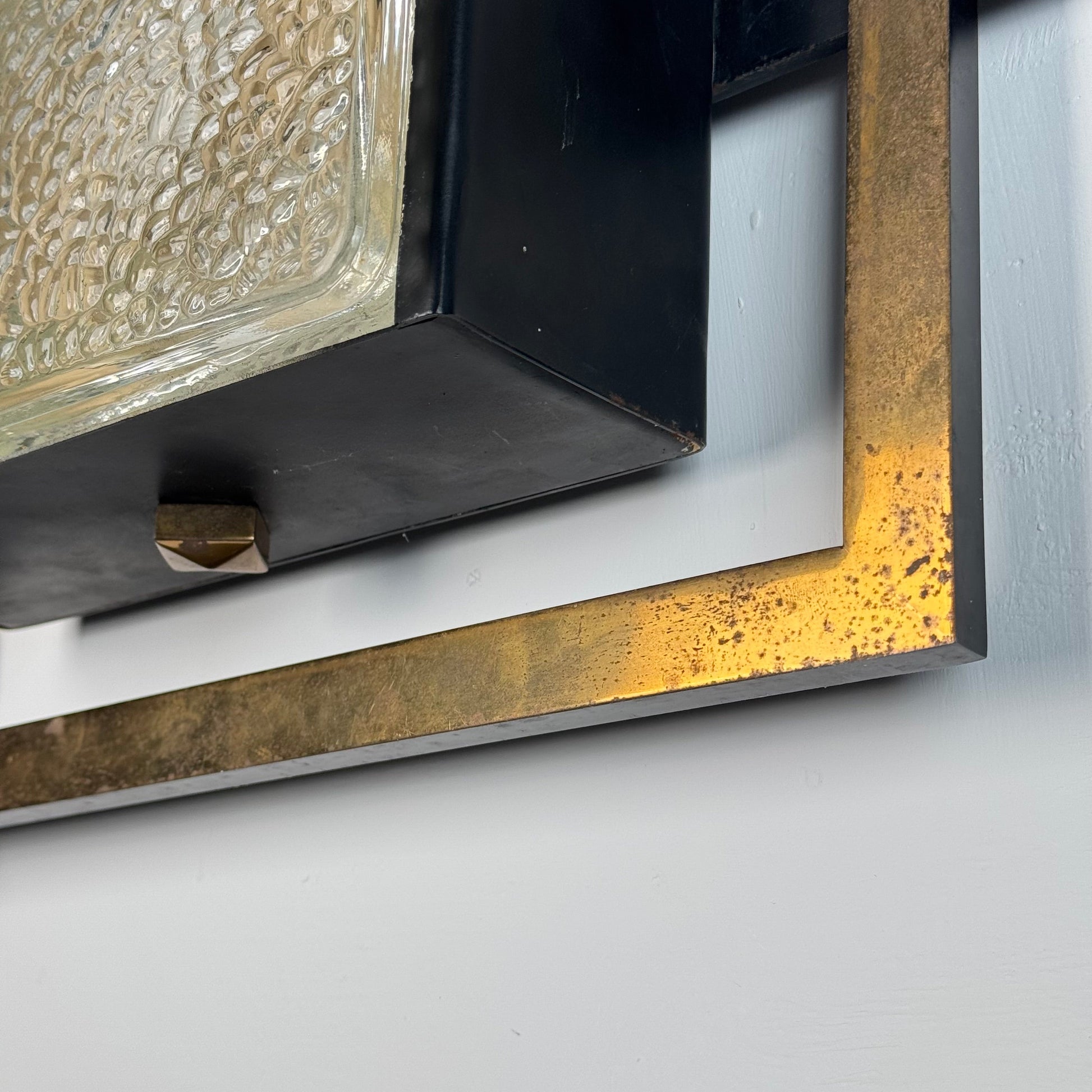 Pair of Wall Lights Designed by Jacques Adnet, From the Nevada line, France, 50s Sconces