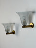 Pair of Wall Sconces "Torcello" Attributed to Carlo Scarpa for Venini, 1940s Sconces