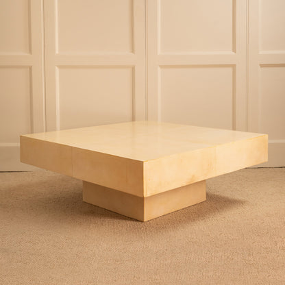 Parchment Coffee Table, Italy 1970s Coffee Tables