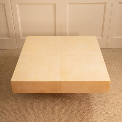 Parchment Coffee Table, Italy 1970s Coffee Tables
