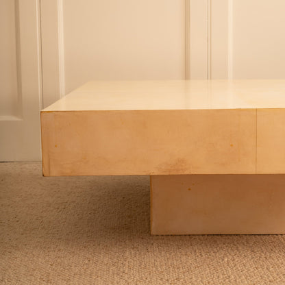 Parchment Coffee Table, Italy 1970s Coffee Tables