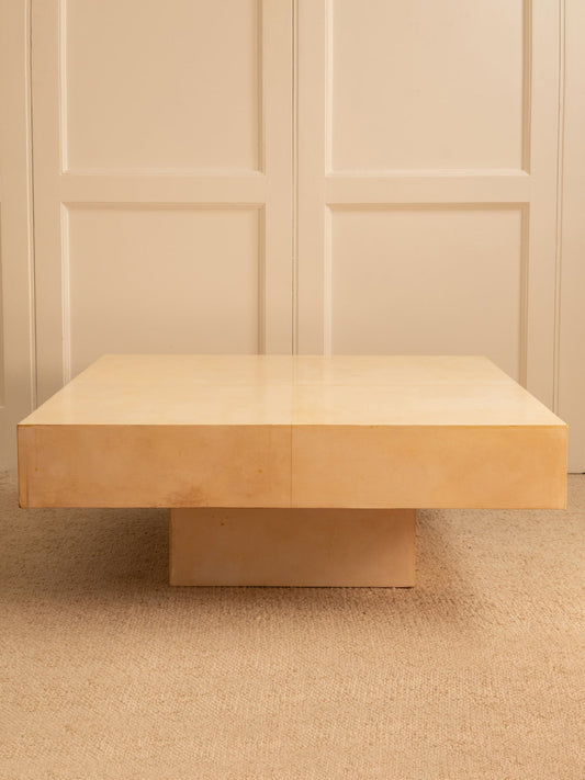 Parchment Coffee Table, Italy 1970s Coffee Tables