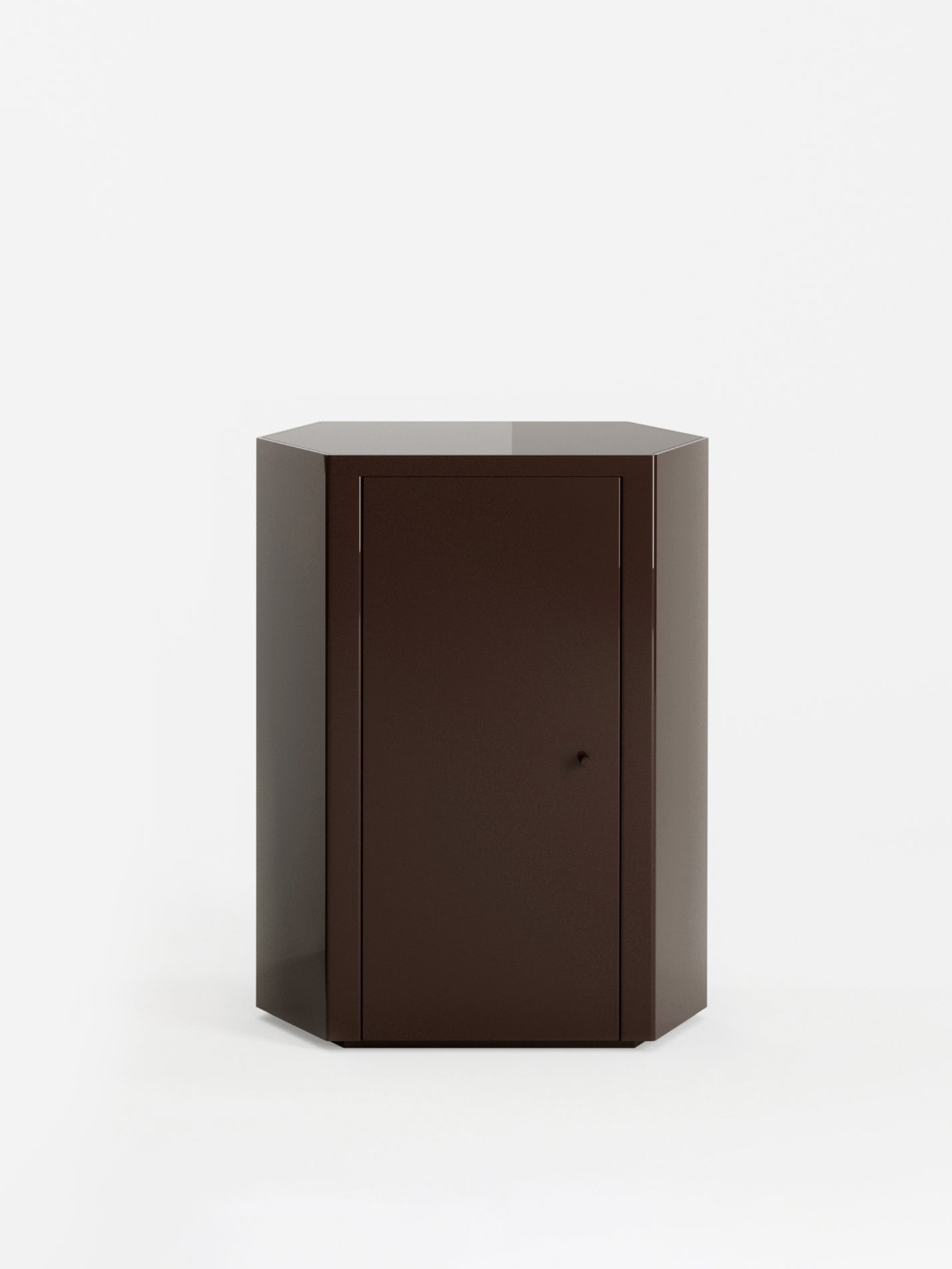 Park Lacquer Nightstand in Espresso Brown Left by Lemon Furniture