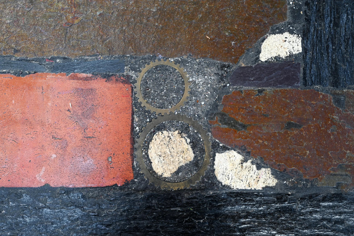 Paul Kingma, Dutch 1974 Slate, Stone and Brass Inlaid Coffee Table Coffee Tables