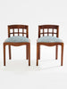 Paul T. Frankl Pair of Side Chairs with Curly Walnut Mohair Velvet, 1933 Dining Chairs