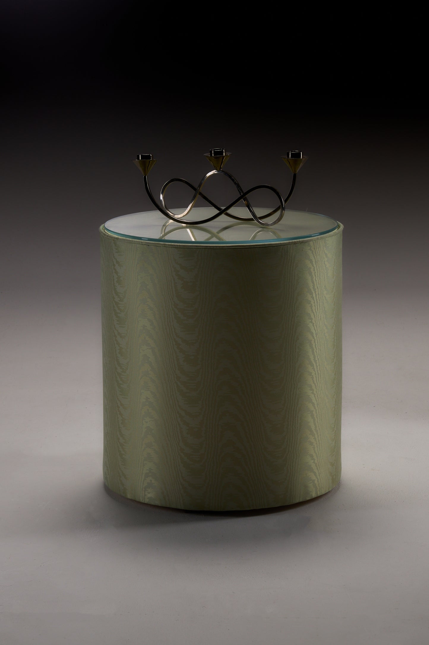 Pele Table in Moiré Tissé End Tables