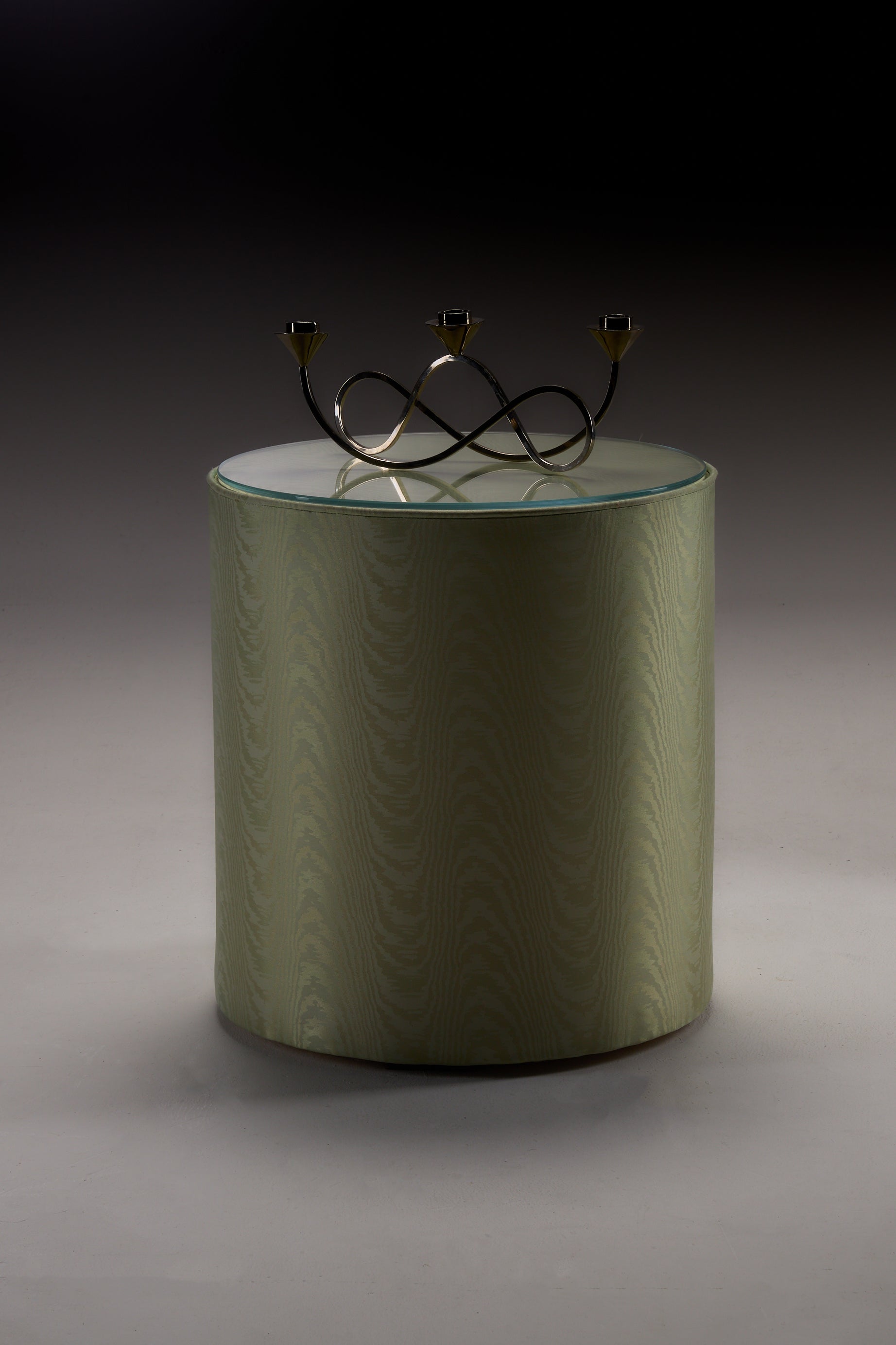 Pele Table in Moiré Tissé End Tables