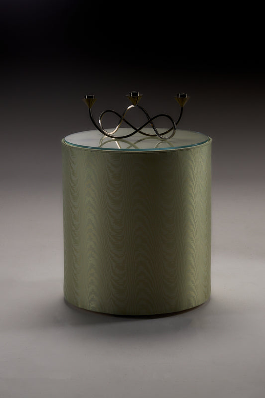 Pele Table in Moiré Tissé End Tables