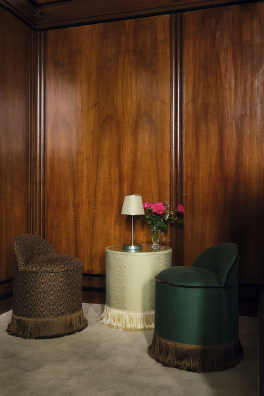 Pele Table in Moiré Tissé End Tables