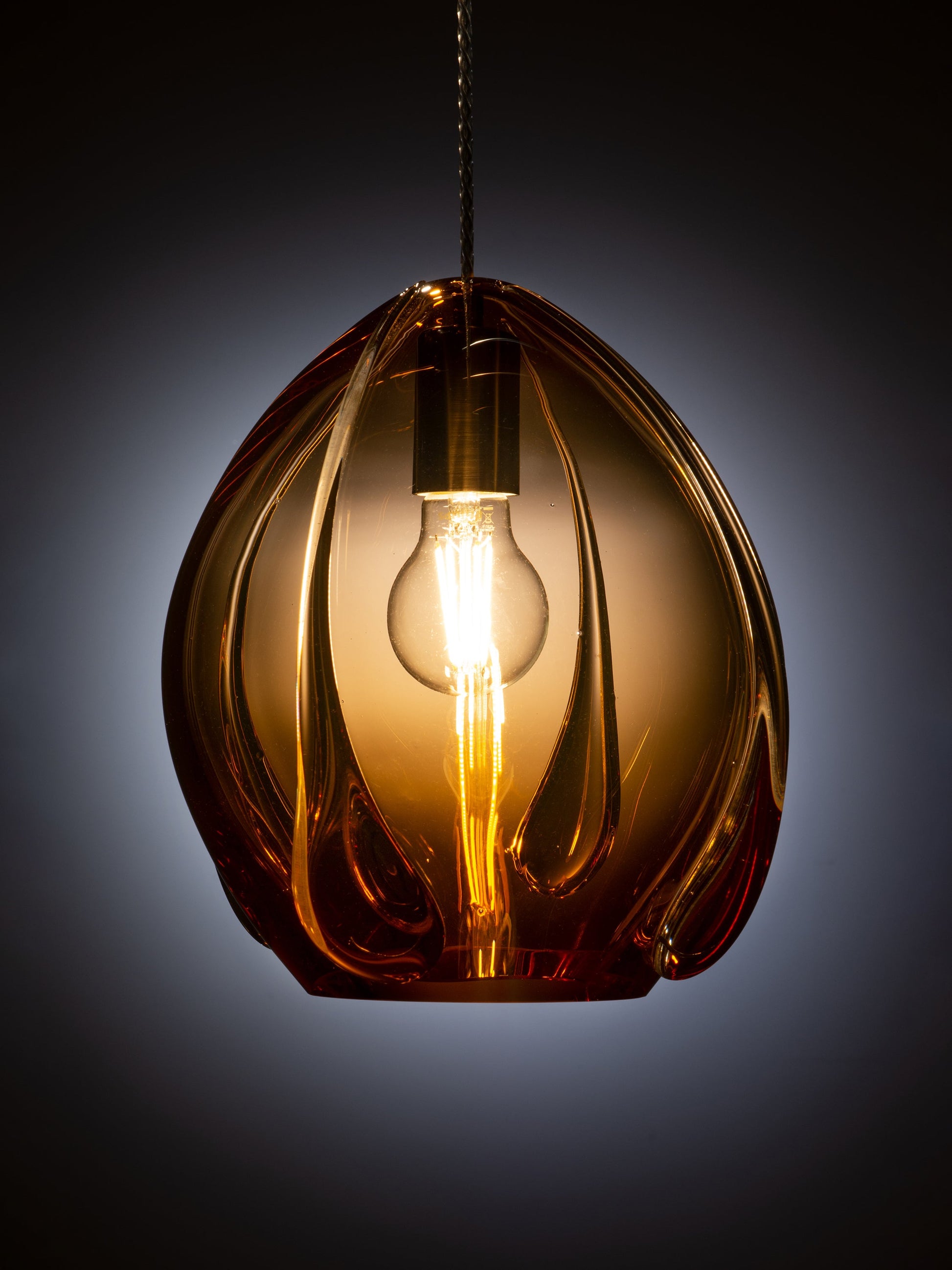 Glass Drops Color Pendant Light - Medium by Georgiev Kiril Pendant Lights