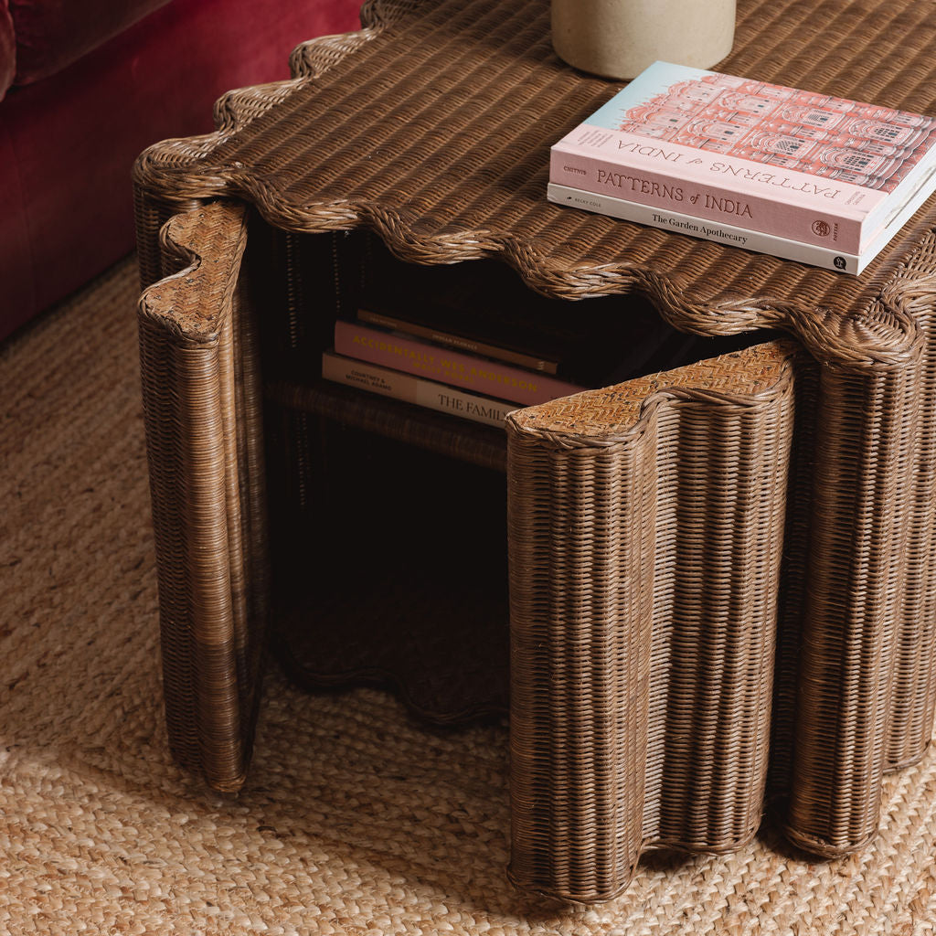 Peony Rattan Coffee Table Coffee Tables