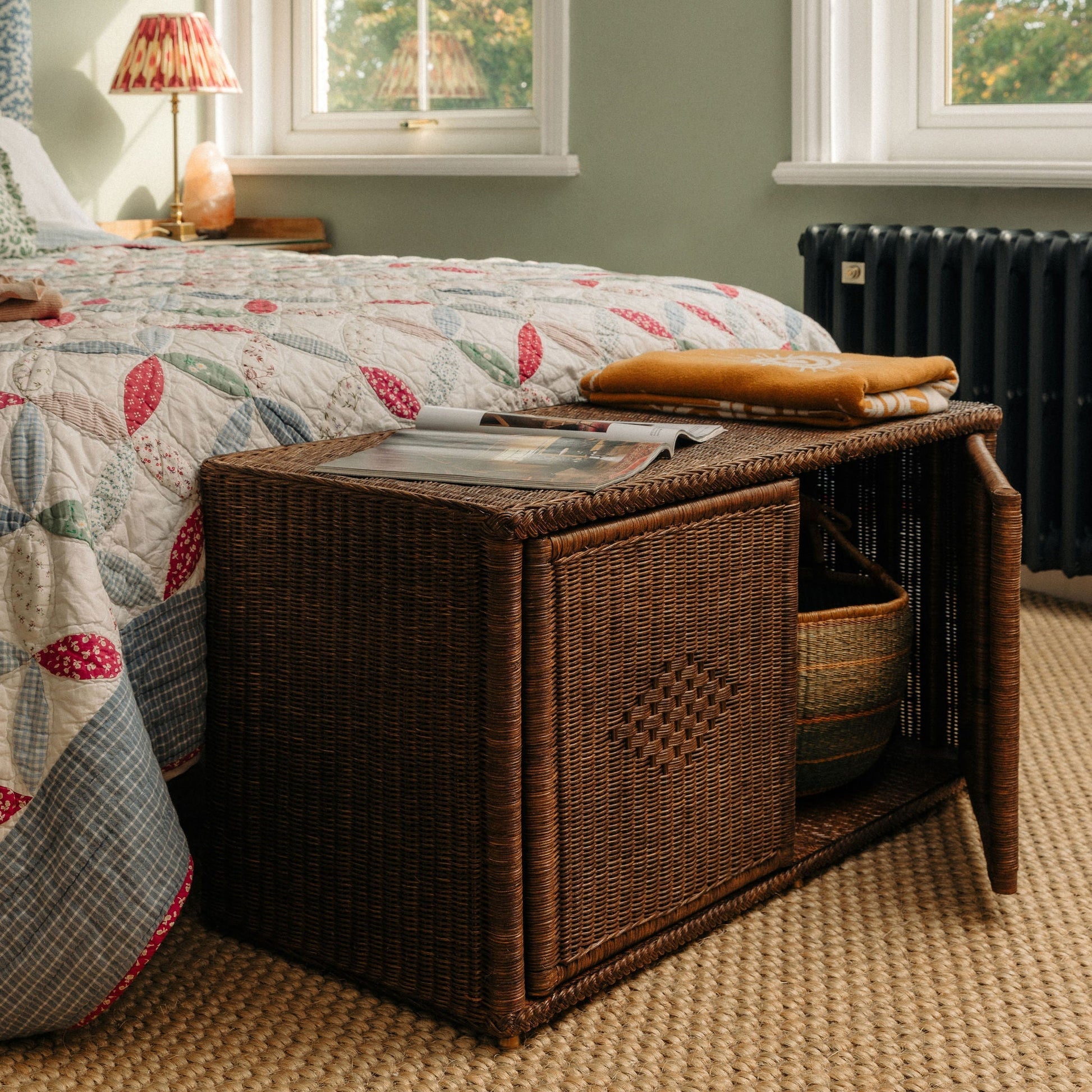 Peti Rattan Storage Bench Benches